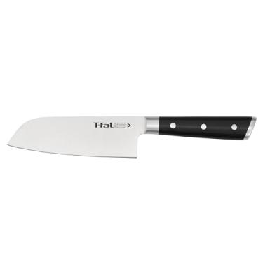 Imagem de T-fal Faca Santoku alemã Ice Force de aço inoxidável, 18 cm, afiação de longa duração, alta precisão de corte, durabilidade superior, lâminas ultra afiadas, faca de cozinha, ferramenta de cozinha