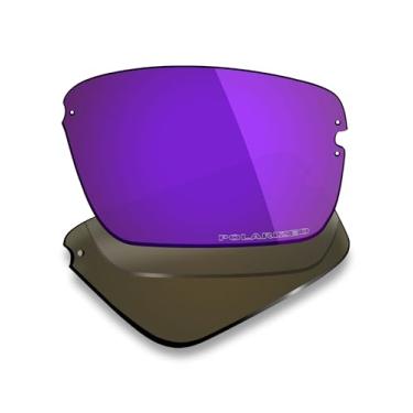 Imagem de Mryok Lentes de reposição polarizadas Plus para óculos de sol Costa Del Mar Galveston, HD Polarized, proteção UV, resistente a impactos e ajuste perfeito - Roxo plasma