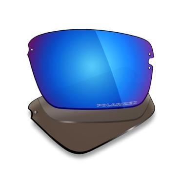 Imagem de Mryok Lentes de reposição polarizadas Plus para óculos de sol Costa Del Mar Galveston, HD Polarized, proteção UV, resistente a impactos e ajuste perfeito - Azul gelo