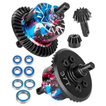 Imagem de RCYouHott Peça de atualização RC Diff Gear 37T para barra 1/10 4X4 VXL/Rustler 4X4 VXL/Stampede 4X4 VXL/Hoss 4X4 VXL/XO-1, diferencial traseiro dianteiro, hop-ups, colorido