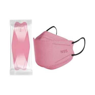 Imagem de Máscara Facial Descartável Colorida Para Adultos, 20-120 Peças, Kn95, 