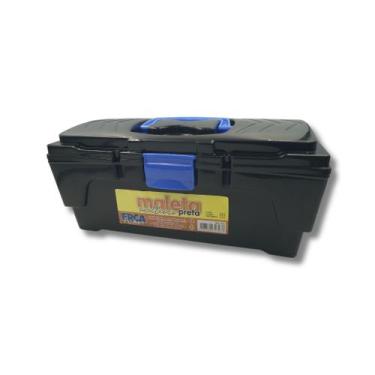 Imagem de Maleta Multiuso Ferramentas, Parafusos, Armarinho, Pesca etc Preta Com