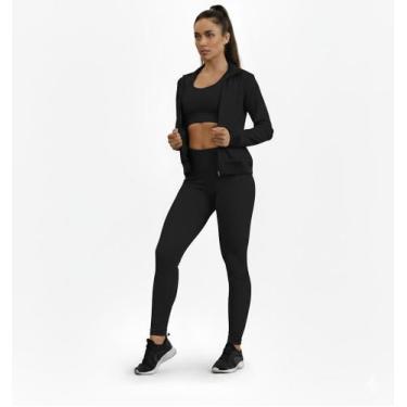 Imagem de Trio Liso Legging Jaqueta Bomber Academia Fitness - Bella Fitness, Pre