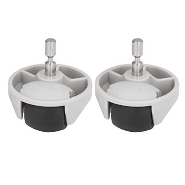 Imagem de Rodízio Universal para Substituição de Roda Dianteira, 2 Peças, robô Vassoura, Material de Borracha Abs Resistente, S50 T4 T7