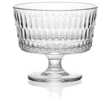 Imagem de Red Co. Conjunto de 6 tigelas de sobremesa de vidro transparente de 21 ml para sorvete, parfait, salada de frutas ou pudim