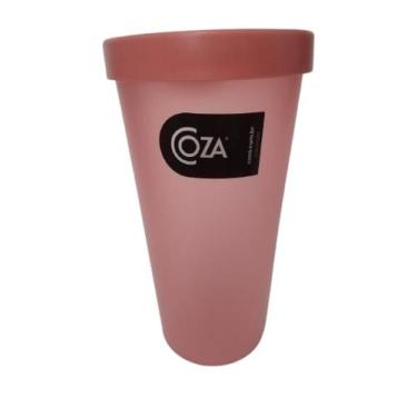 Imagem de Copos Nutri Com Tampa 500ml Coza, Rosa