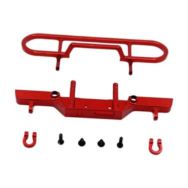 Imagem de Fenteer Barra de proteção frontal para RC escala 1/24, fácil de instalar e reparar, resistente, acessórios, Vermelho