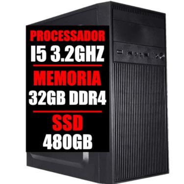 Imagem de Pc Computador Intel Core i5 6 Geração, 32Gb Ddr4, Ssd 480Gb (16GB DDR4)