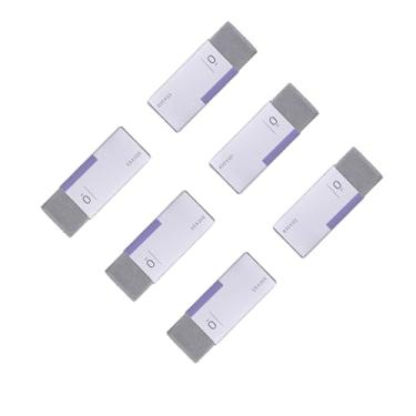 Imagem de GZBABY Pacote com 6 borrachas de areia, borracha fosca para caneta esferográfica, caneta-tinteiro e canetas de tinta (retângulo)