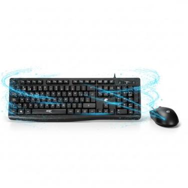 Imagem de Kit Teclado e Mouse USB Com Fio Para PC e Notebook Prático Escritório Computador e Home Office Confortáveis e Duráveis