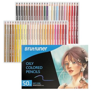 Imagem de LBW Lápis de cor de tom de pele para adultos, 50 lápis de cor profissional de núcleo macio a óleo para artistas, crianças, iniciantes, desenho, colorir esboços