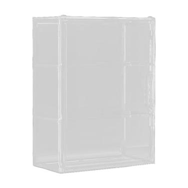 Imagem de WeiLaiKeQi Organizador de mesa para exibição de bonecos de ação, caixa de armazenamento transparente para armários de mesa versáteis para mini bonecos, loja de, com Divisor