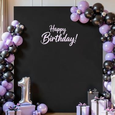 Imagem de Capa preta para arco de casamento, 1,8 m x 1,5 m, arco quadrado para chá de bebê, 2 lados, elastano, elástico para festa de aniversário, cerimônia, formatura, banquete, decoração