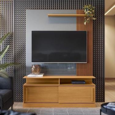 Imagem de Home Chicago Tauari Ripado 3D Cinza Perolizado - LUKALIAN