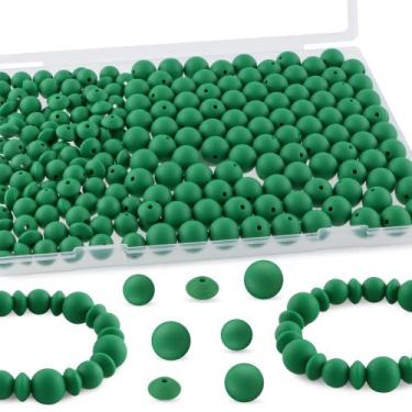Imagem de Mistura de silicone Craft Beads Kovict 200 unidades de 15 mm e 12 mm