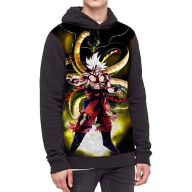 Imagem de Moletom Com Capuz Shenlong Goku Dragon Ball Ref:771 - smoke, Preto, P