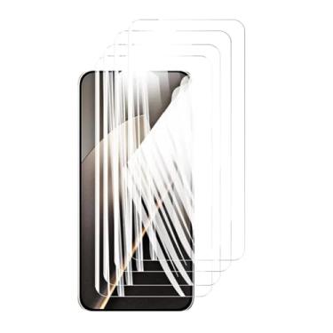 Imagem de Protetor de tela 4 peças para Xiaomi 15T 15 T, vidro temperado de 6,83" cristal 9H alumínio de alta qualidade antirriscos capa amigável impressão digital (HD)