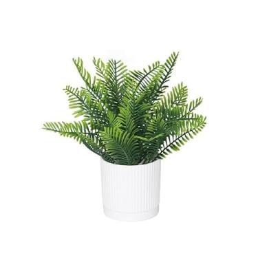 Imagem de Palmeira borboleta pequena planta falsa – plantas artificiais para decoração de mesa de centro, decoração de casa