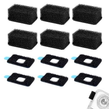 Imagem de 6 protetores de microfone para microfone Insta360 X4, microfone de espuma de vento, filtro de vento, capa premium com cancelamento de ruído de vento para áudio nítido para acessórios de câmera