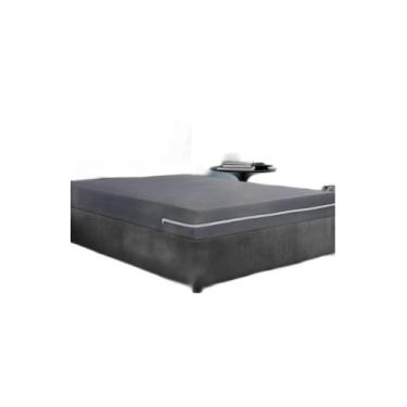 Imagem de Capa Colchão Casal com Zíper Bali - Adomes, Cinza