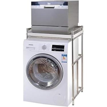 Imagem de Quadros De Armazenamento De Lavadora Para Banheiro Sobre O Vaso Sanitário Torre Prateleira Suporte Reforçado Rack De Lavagem à Prova D'água De Aço Inoxidável Rack De Lavage, 102cm