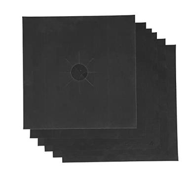 Imagem de GLOGLOW Tampa de Vidro do Fogão do Silicone, Almofada Protetora Revestida Ptfe Antiaderente Fogão a Gás, Forro Lavável Queimador para Cozinhar Agregado Familiar