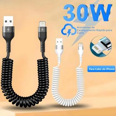 Imagem de Cabo Carregador Rápido De 30W Para iPhone 14 13 12 11 pro Max 8 plus X
