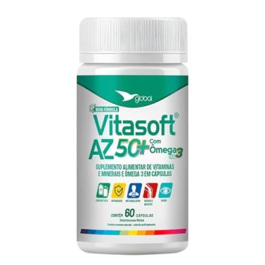 Imagem de Vitasoft 50+ com Ômega 3 Global Suplementos 60 Cápsulas