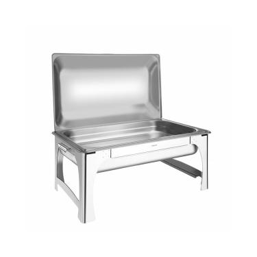 Imagem de Rechaud Retangular Aço Inox Banho-Maria Tampa Removível Tramontina