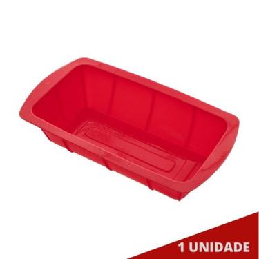 Imagem de Forma Silicone 25,5cm X 13,5cm Retangular Sortida Pão Doce - QUALITY H
