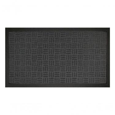 Imagem de Capacho Com Borda Fenice Liso Preto 89x59cm - Uzoo Tapete Fenice Liso 89x59cm Preto