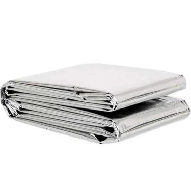Imagem de Manta Térmica De Emergência Aluminizado Para Camping E Resgates 210 X 130 Cm Zelt