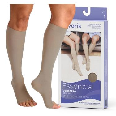 Imagem de Meia 3/4 Sigvaris Select Comfort Premium Longa Compressão 15-20mmhg Cor Natural