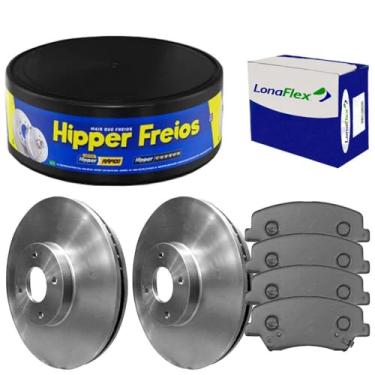 Imagem de Kit Pastilha Disco Dianteiro HB20 1.0 Hipper Freios Lonaflex