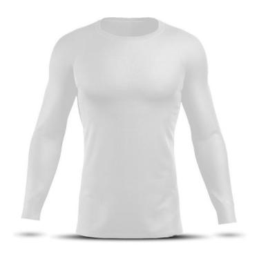 Imagem de Camisa Corrida Camiseta Segunda Pele Masculina Térmica Rashguard Acade