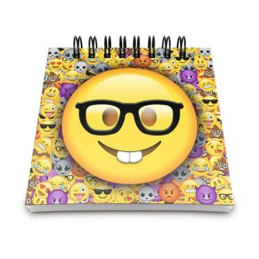 Imagem de Bloco De Anotações Emoticon - Emoji Nerd Geek