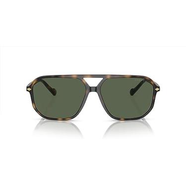 Imagem de Óculos de Sol Vogue Eyewear Polarizado 0VO5531S 27189A Tam 60 / Marrom Havana Escuro - Lentes Verde