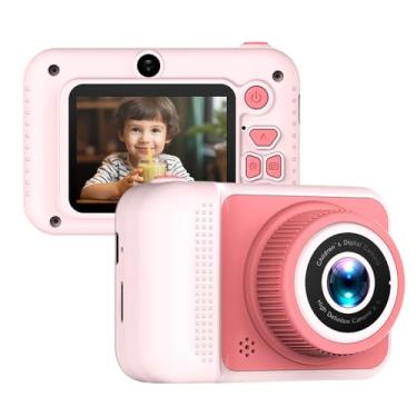 Imagem de Câmera Digital 1080P 20MP Cute Children Cartoon Selfie para Meninos e Meninas 4X Tela IPS de 2 0 Polegadas Lentes Duas Festival Ótimo Presente