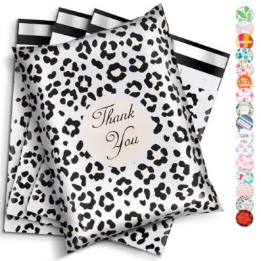 Imagem de Oududianzi Envelopes de poliéster 10x13, pacote com 100 sacos de correio, envelopes de embalagem de plástico para envio - Cheetah