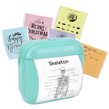 Imagem de Yunseity Máquina de fazer etiquetas Bluetooth, impressora térmica de bolso, máquina de fazer adesivos para casa, escritório, organização, pequenas empresas