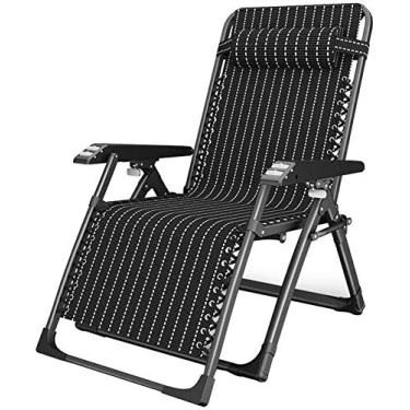 Imagem de Espreguiçadeira dobrável, reclinável, com gravidade zero, espreguiçadeira de jardim, espreguiçadeiras, área externa, acampamento, cadeira portátil ajustável (cor com tapete respirável 4D),