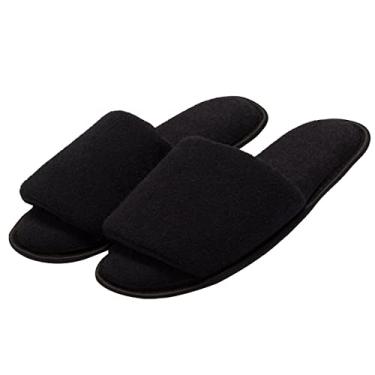 Imagem de Pantufa Slipper Preta MEU CÉU – Plush Super Macio + Sola Antiderrapante – Chinelo de Quarto Confortável para Casa - Lavável na Máquina (Preto, Normal, BR, Criança de 4 a 8 anos, Faixa Numérico, M, 27, 28)