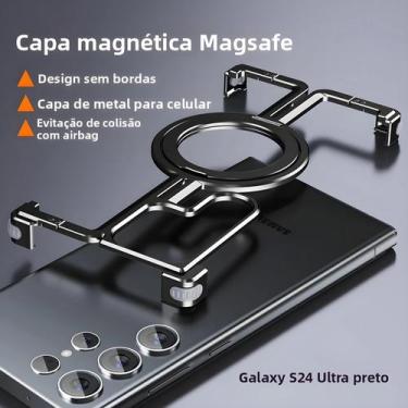 Imagem de Capa Magnética De Metal Para Samsung Galaxy S24 S23 Ultra, Bumper Sem 