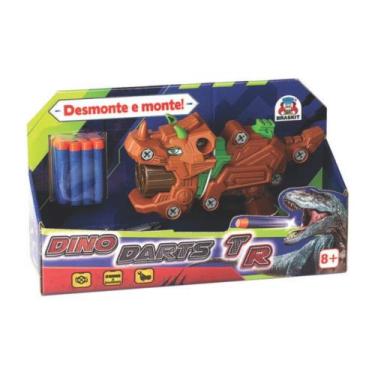 Imagem de Brinquedo Infantil Lançador de Dardos Dino Darts TR com 8 Dardos e Cha