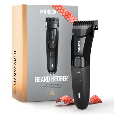 Imagem de MANSCAPED® The Beard Hedger™ Premium Precision Beard Trimmer, Roda de lâmina ajustável de 20 comprimentos, T-Blade de aço inoxidável para corte de cabelo facial de precisão, sem fio, impermeável