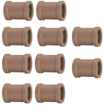 Imagem de Luva De Correr 20Mm Pvc Encanamento Conexão Kit 10 Un