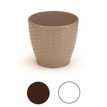 Imagem de Cachepos Rattan Pequeno Redondo - Vaso Lirio Orquidea - Atelie Center,
