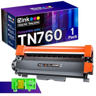 Imagem de E-Z Ink Cartucho de toner TN760 com chip de substituição para Brother TN-760 TN730 TN-730 TN760 Toner para Brother DCP-L2550DW HL-L2350DW L2395DW L2390DW L2370DW MFC-L2710DW L2750DW L2730DW impressora