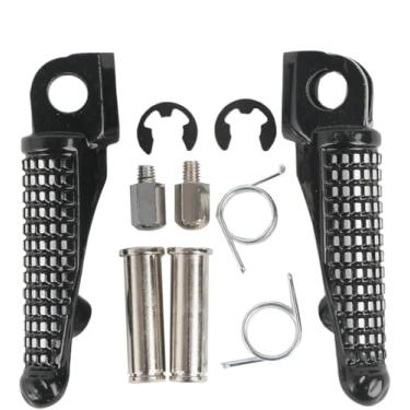 Imagem de OXCANO Pegs dianteiros de motocicleta apoio para os pés compatível com Kawasaki Ninja ZX-10R ZX-14 ZX6R ZX9R ZX12R ZX636 EX650 650R KLE650 Z1000SX ZZR1200 GTR1400 ZZR1400 ZZR1400