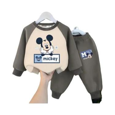 Imagem de Conjunto De Moletom Casual Infantil Disney Minnie Primavera Outono Com